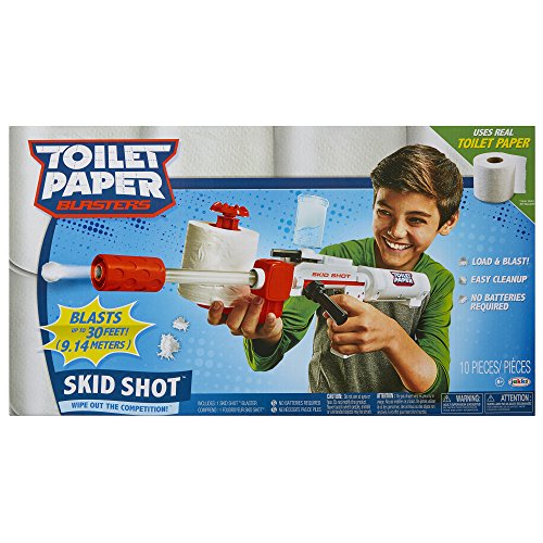 TP Blaster 61734 Toilet Paper Blaster Skid Shot , White