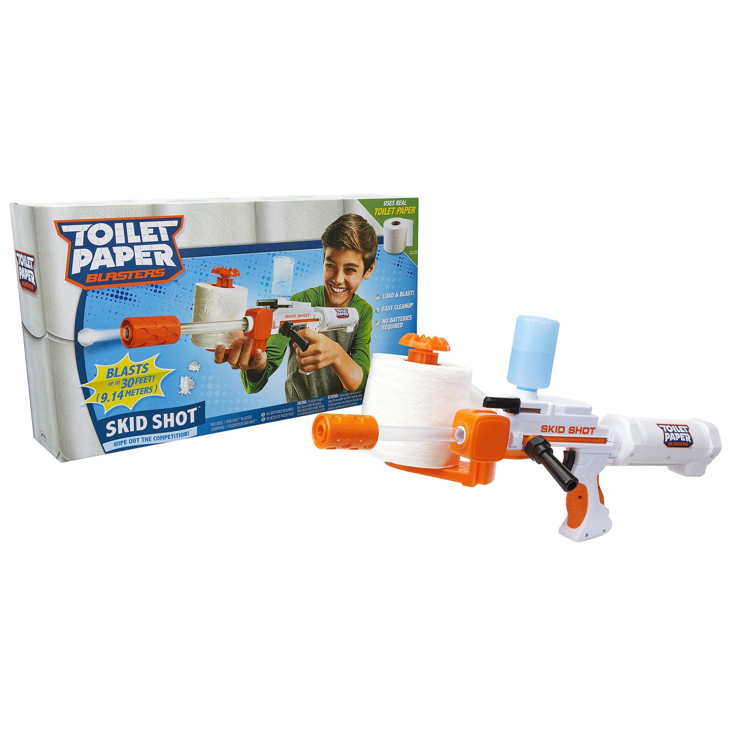 TP Blaster 61734 Toilet Paper Blaster Skid Shot , White